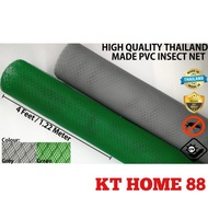 PVC mosquito netting 4 feet x 1feet (green/ grey)/ Jaring nyamuk 4 Kaki x 1 Kaki (hijau / kelabu)