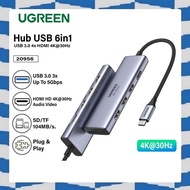 Ugreen 6-in-1 4K HDMI USB C Hub Multifunction Adapter 20956A