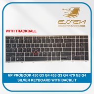 HP PROBOOK 450 G3 G4 G5 455 G3 G4 470 G3 G4 HSTNN-Q95C Q03C SILVER KEYBOARD WITH BACKLIT