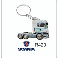 scania r420 long hauler keychain 2d
