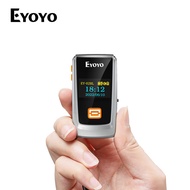 Eyoyo Mini Bluetooth Barcode Scanner with LCD Display,1D Laser Portable USB Wireless Book Bar Code Scanner Reader for Library Classroom Inventory, Compatible with iPhone iPad Andro