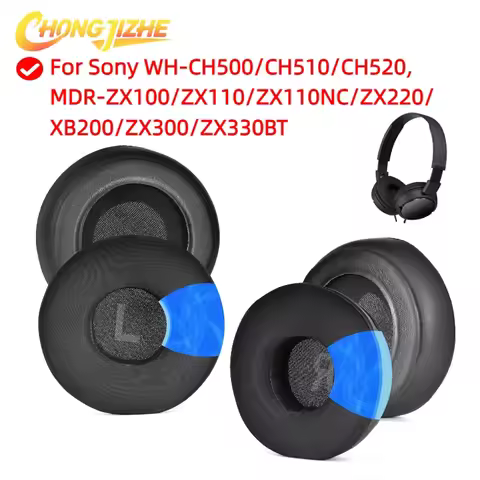 Replacement Ice gel Sleeve Cooling Gel Earmuff for Sony WH-CH500/CH510/CH520, ZX110/ ZX330BT Headpho