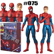 New SpiderMan Peter Parker Action Figure Spider-Man Mafex 075 Ct Toy Model Marvel Collectible Toys G