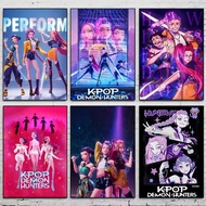 Popular Movie Anime KPop D-demon H-hunters Poster High Quality Dorm Living Room Aesthetic Wall Decor