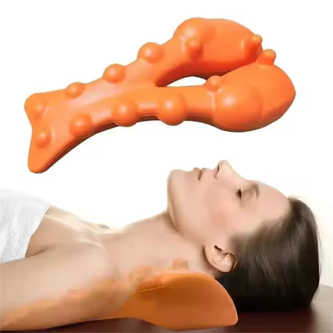 Cervical Traction Device Neck Stretcher Massager for Neck Shoulder Stretcher,Trigger Point Massager 