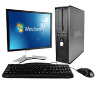 NEW Full Set Pc Dell Optiplex 745 Desktop Core 2 Duo/Hdd80gb/Ram2gb/Lcd 17 Square/Keyboard/Mouse/Free Adapter Wifi