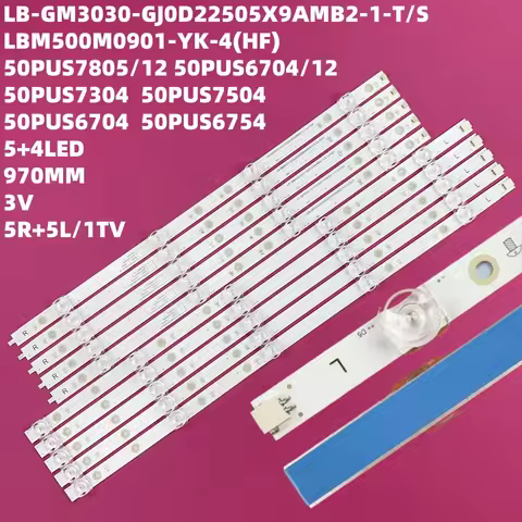 LED Strip for Philips 50PUS6704/12 50PUS7504/12 50PUS6754/12 50PUS7855/12 LB-GM3030-GJ0D22505X9AMB2-
