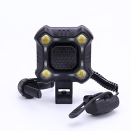 Waterproof Bicycle Lights With Horn Rechargeable Bike Headlights Mountain Bike Bells Super Loud Cycling Accessories