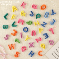 A-Z Alphabet Patches Iron On Clothes DIY Embroidered Letters Kids Name Logo Decoration Gift Set