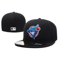 HOT  High Quality MLB Toronto Blue Jays Fitted Hat Men Women 59Fifty Cap Full Closed Fit Caps Sports