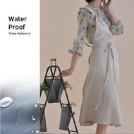Apron Women French Waterproof Household Apron Kitchen Cotton and Linen Apron Cafe Baker Restaurant D