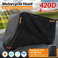 Motorcycle Waterproof 420D UniversalOutdoor Protection Motorbike Rain Cover Sunshade Dustproof Uv Pr