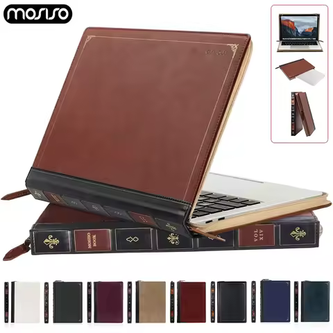 PU Leather Laptop Sleeve for MacBook Air Pro 13 14 15 16 inch M4 M3 M2 M1 A3113 A2681 A2337 A2338 A3