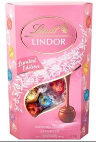 Lindt LINDOR Pink Assorted Bag 600g Lindt瑞士蓮精選軟心朱古力(粉紅)