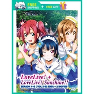 LOVE LIVE + LOVE LIVE SUNSHINE (SEASON 1+2) ( ANIME TV SERIES DVD : 2013 )