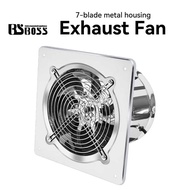 BSBOSS 7-blade metal housing Exhaust Fan Ventilation Industrial Kipas