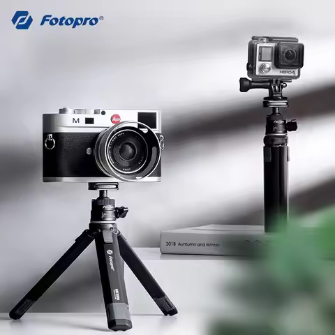 Fotopro Sy-390m+p-1hx Portable Single-Section Extendable Mobile Phone Tripod; Projector and Digital 