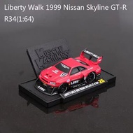 LBWK GTR R34 (red) Q版車仔 MUSCLE MACHINE 1/64