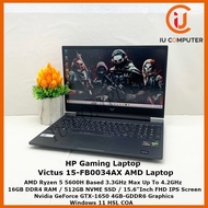 HP VICTUS 15-FB0034AX GAMING AMD RYZEN 5 5600H 16GB RAM 512GB NVME SSD GTX 1650 USED LAPTOP REFURBIS