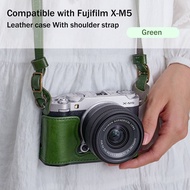Llano Fuji XT5 Camera Bag Leather Camera Case Quality Leather Half Case for Fujifilm X-T5 Digital Ca