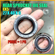 Rear Sprocket Oil Seal Motorcycle EX5 (27x40x6)
