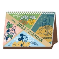 迪士尼 Disney 米奇老鼠 朋友 正版 2023 A5 家居 桌上 座檯 線圈 月曆 日曆 年曆 桌曆 枱曆 台灣假期 唐老鴨 Chip N Dale (彩格)