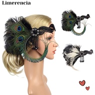 LIMERENCIA Feather Flapper Fashion 1920s Unisex Halloween Party