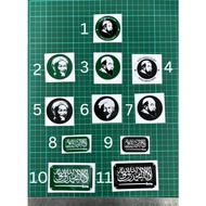 Printing Sticker Ustaz Azhar Idrus/ Sticker Tok Guru Nik Aziz Design (Tidak Pantul Bercahaya)