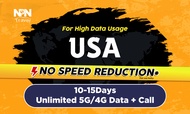 5G/4G Unlimited Data SIM Card (Singapore Pickup) for USA