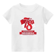 new Kaos Anak Laki 17 Agustus Merdeka Baju Anak Merah Putih