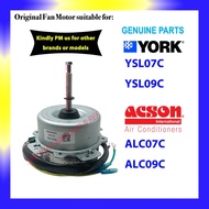 (ORIGINAL PART) York YSL07C YSL09C Outdoor Fan Motor @ Acson ALC07C ALC09C Motor Kipas Luar AirCond 