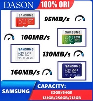 Samsung Memori Kartu Memori 32Gb/64Gb/128Gb/256G/512G Tf Micro Sd Card