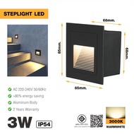 LOCAL789 EILON 3W Step Lamp Warm Light Model Tl-701/BK Black Shop In