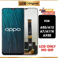 LCD OPPO A5S A12 A7 A11K AX5S Original Glass TouchScreen Digitizer ori Asli