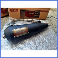 ➩ ⚛ ● Mio Sporty/Soulty Replica Pro "Decibel Killer" Power Pipe(Stock-160cc) Black Straight Elbow