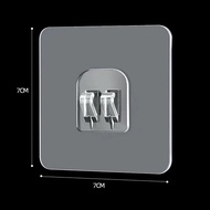 ตะขอแขวนติดผนัง ที่แขวนติดผนังแบบใส อเนกประสงค์ไม่ต้องเจาะ ตะขอกาวติดผนัง ที่แขวนชั้นวางของ ตะขอแขวน แบบกาวสองด้าน สําหรับติดผนังห้องน้ํา XPH358