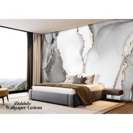 wallpaper dinding custom 3d motif marmer