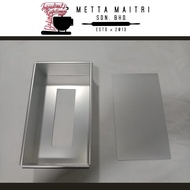 Metta Maitri Aluminum Removable Bottom Rectangle Cake Pan - Good Quality & Durable (9x5 inch / 23cm 