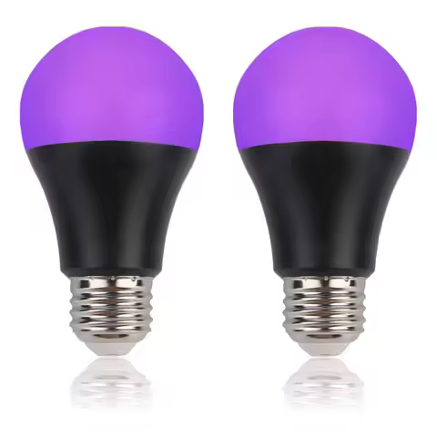 9W Led Black Light Bulb E27 UV 395nm Glow in Dark for Body Paint Club Party Neon Posters Led Blackli