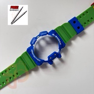 Replacement Strap & Bezel Combi Blue Green for Gshock GA400 GBA400 GA-400 GBA-400