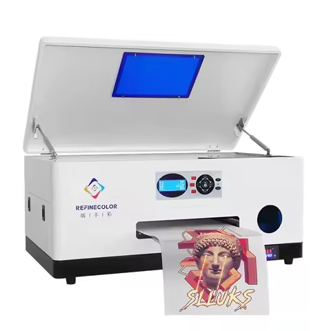 All in One for Small Business Custom Stickers T-Shirt Printers DTF Printer 33cm XP600 DTF Printer T-