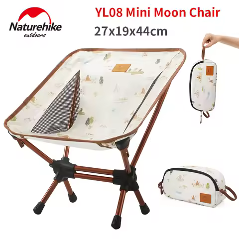 Naturehike Mini Moon Chair Folding Camping Armchair Backrest Seat Bearing 120kg Children's YL08 Chai