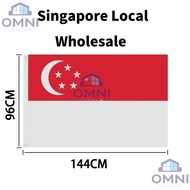 144*96cm Flag National Polyester Banner Flying For Street Terrace Garden 60th National Day Party Dec