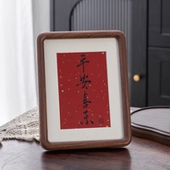 Black Walnut Tenon Mao Round Corner Solid Wood Photo Frame 20cm 27cm Home Desktop Decoration Ornamen