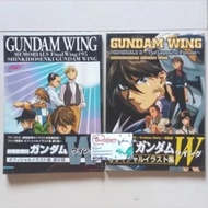 Anime Illustration Books Mobile Suit Gundam Wing Memorial Album Vol. 1-2 By Sunrise 2 Books Import U