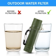 Portable Mini water Filter๑▣□Outdoor Survival Water Purifier Water Filter Straw Water Mini Filter Filtration System Outd