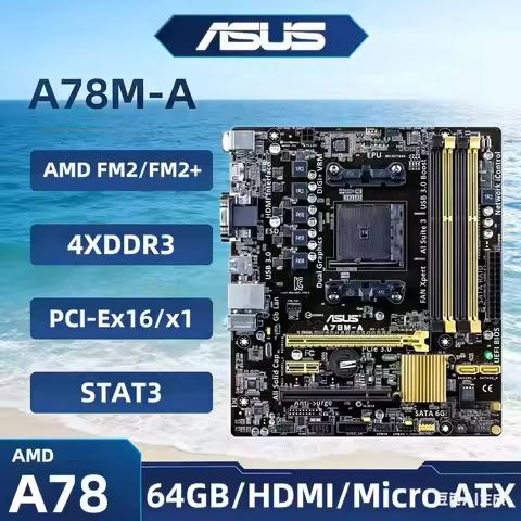 ASUS A78M-A carte mère Socket FM2/FM2 + AMD A78DDR3 64GB prise en charge A10-6790K A10-7870K A4-4020