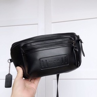NB>100%new 75776 new leather men's pockets chest bag fashion shoulder bag top layer cowhide-NB>