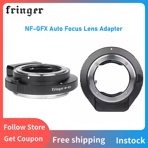 Fringer NF-GFX (FR-NFTG1) Camera Lens Mount Adapter Auto Focus For Nikon F Mount to Fujifilm GFX Cam