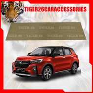 PERODUA ATIVA REAR CAR NUMBER PLATE IN PLATE FULL LICENSE PLATE BLACKBOARD + WHITE PLASTIC FONT NUMB